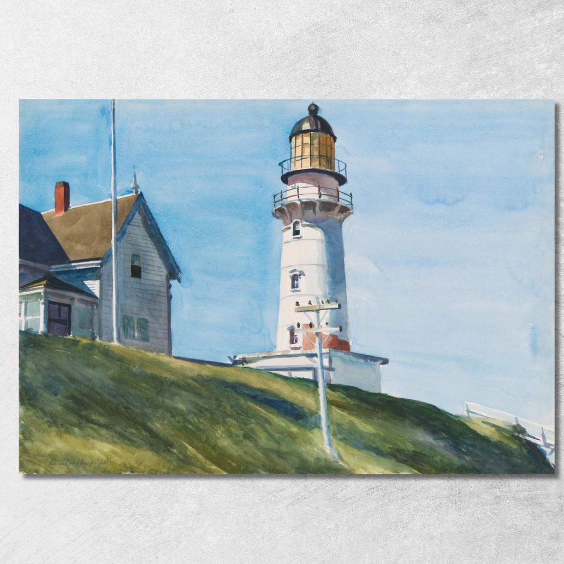 Luce A Due Luci Edward Hopper eho24 quadro stampato su tela