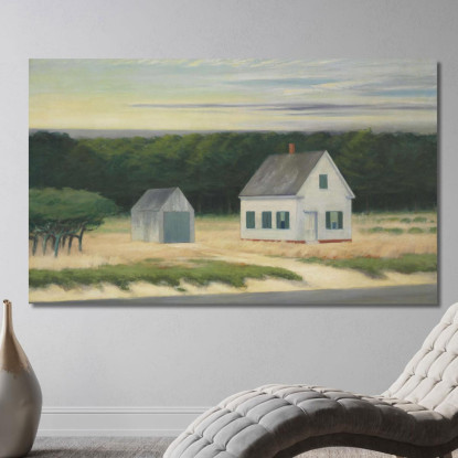 Ottobre A Cape Cod Edward Hopper eho32 quadro stampato su tela