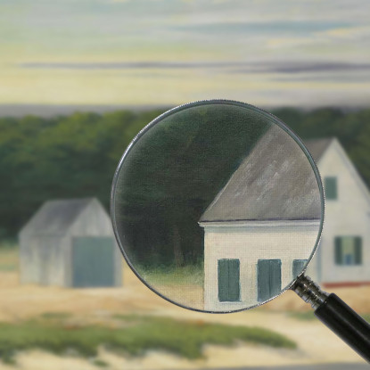 Ottobre A Cape Cod Edward Hopper eho32 quadro stampato su tela
