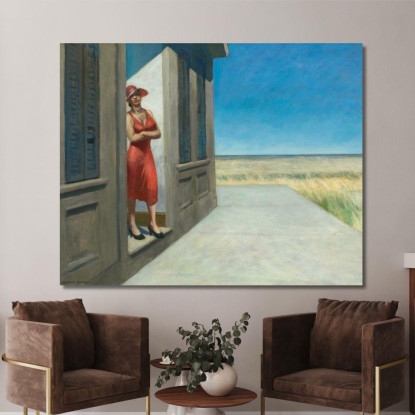 Mattina Della Carolina Del Sud Edward Hopper eho39 quadro stampato su tela