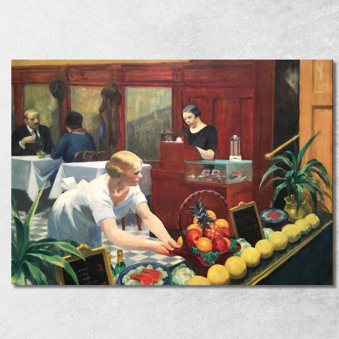 Tavoli Per Signore Edward Hopper eho43 quadro stampato su tela