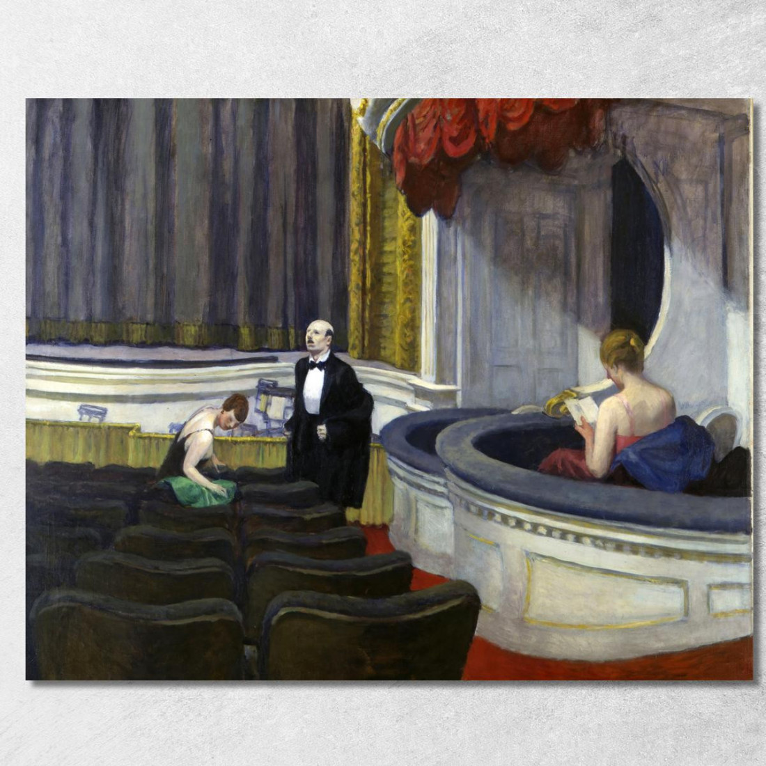 Due Sulla Navata Edward Hopper eho46 quadro stampato su tela