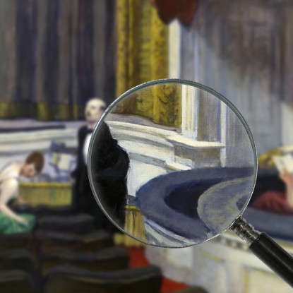 Due Sulla Navata Edward Hopper eho46 quadro stampato su tela