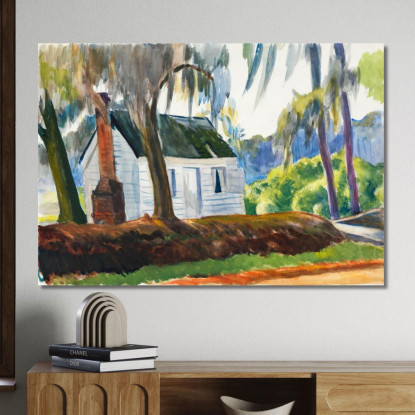 Capanna Charleston Edward Hopper eho59 quadro stampato su tela