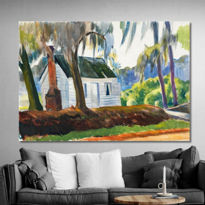 Capanna Charleston Edward Hopper eho59 quadro stampato su tela