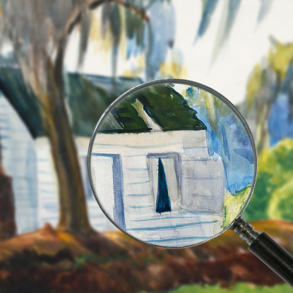 Capanna Charleston Edward Hopper eho59 quadro stampato su tela