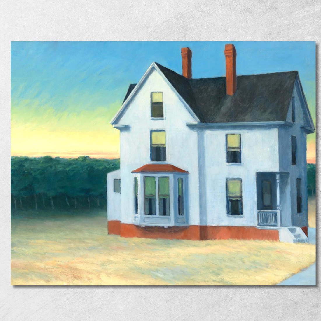 Tramonto A Cape Cod Edward Hopper eho60 quadro stampato su tela