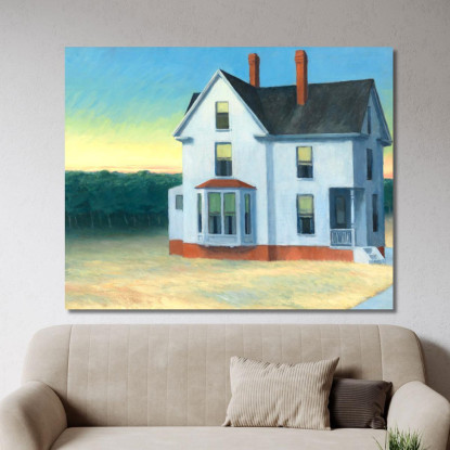 Tramonto A Cape Cod Edward Hopper eho60 quadro stampato su tela
