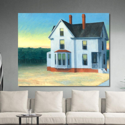 Tramonto A Cape Cod Edward Hopper eho60 quadro stampato su tela