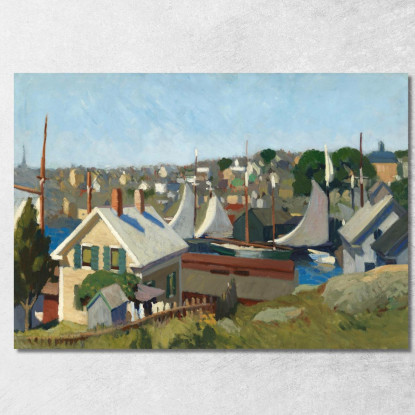 Porto Di Gloucester Edward Hopper eho69 quadro stampato su tela