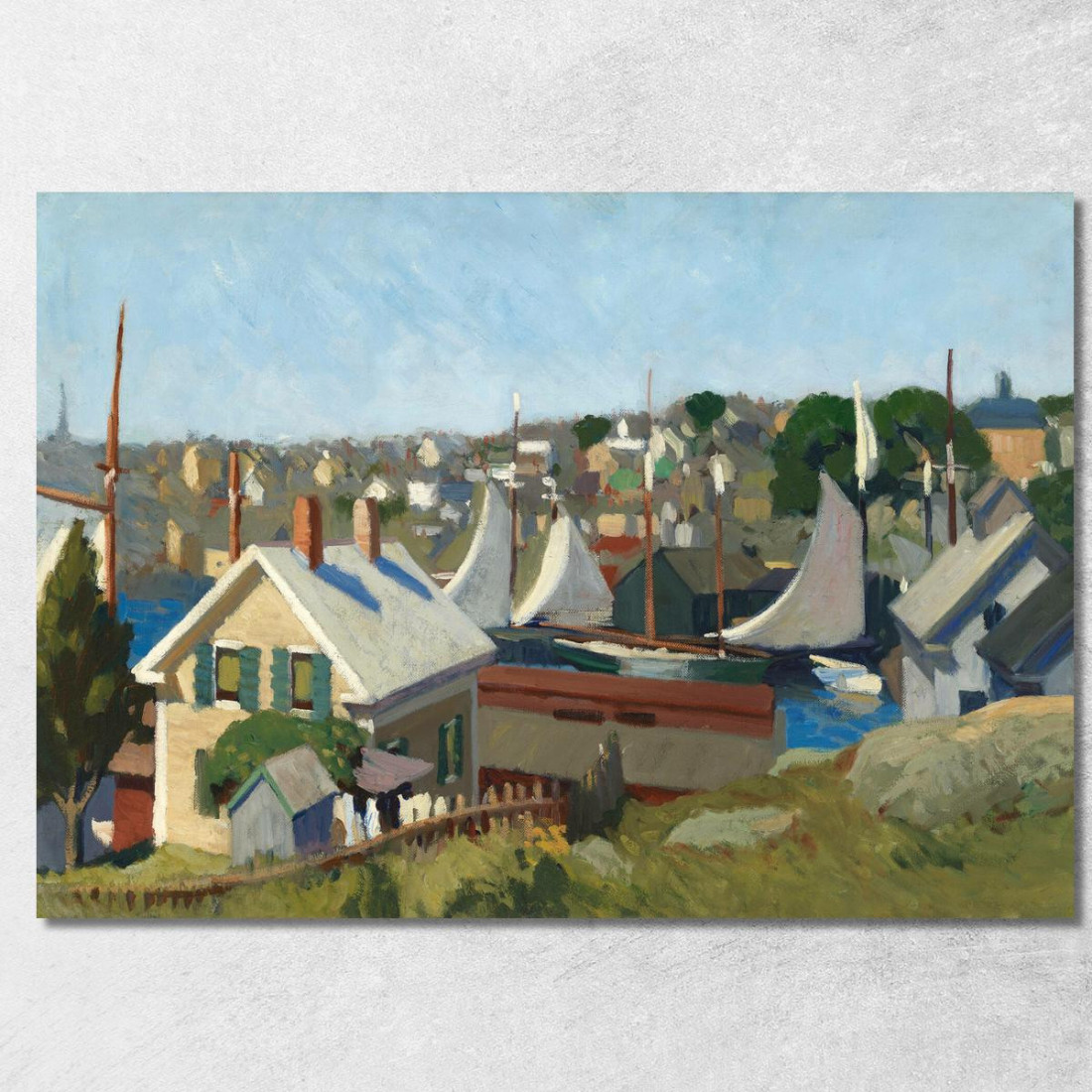 Porto Di Gloucester Edward Hopper eho69 quadro stampato su tela