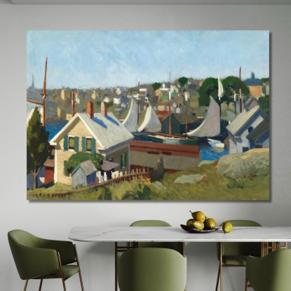 Porto Di Gloucester Edward Hopper eho69 quadro stampato su tela