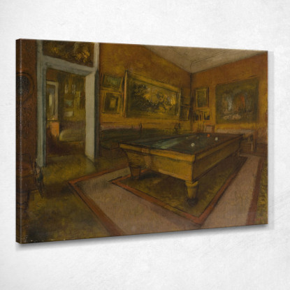 Sala Da Biliardo A Ménil-Hubert Edgar Degas edg128 quadro stampato su tela