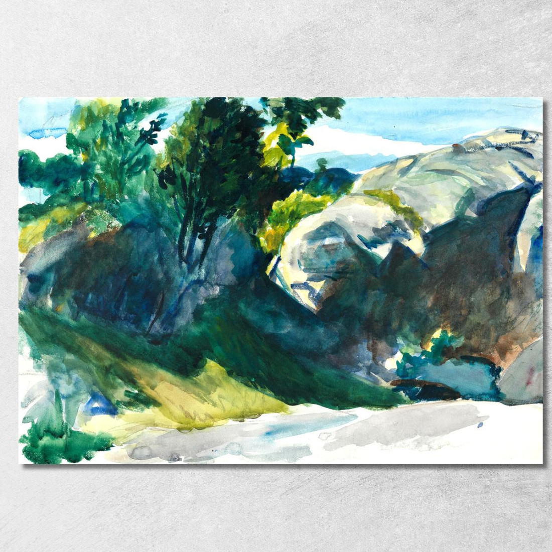 Paesaggio Colline E Alberi Edward Hopper eho79 quadro stampato su tela