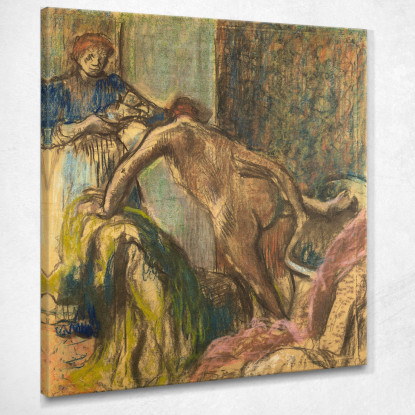 Colazione Dopo Il Bagno Edgar Degas edg129 quadro stampato su tela