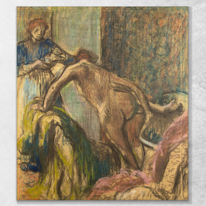 Colazione Dopo Il Bagno Edgar Degas edg129 quadro stampato su tela
