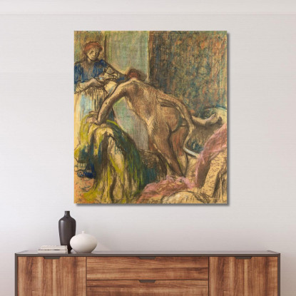 Colazione Dopo Il Bagno Edgar Degas edg129 quadro stampato su tela