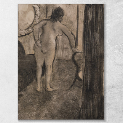 Scena Del Bordello (Nel Soggiorno Di Un Bordello) Edgar Degas edg130 quadro stampato su tela