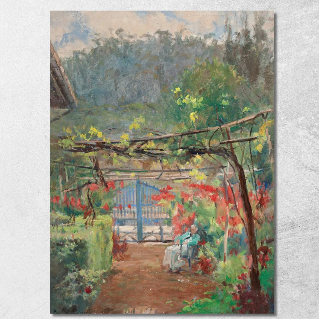 Riposa Nel Mio Giardino Eliseu Visconti evs20 quadro stampato su tela