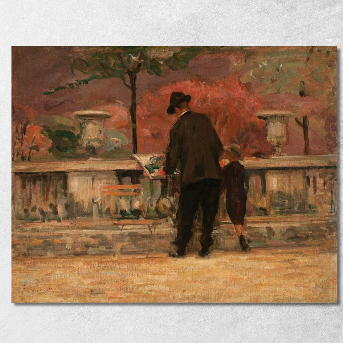 Giardino Del Lussemburgo 2 Eliseu Visconti evs27 quadro stampato su tela