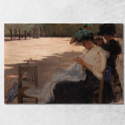 Giardino Del Lussemburgo Eliseu Visconti evs28 quadro stampato su tela