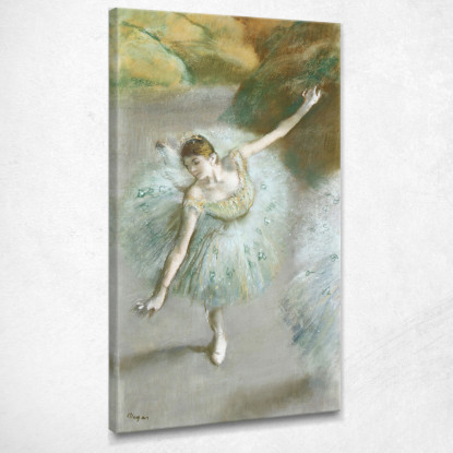 Ballerina In Verde Edgar Degas edg135 quadro stampato su tela