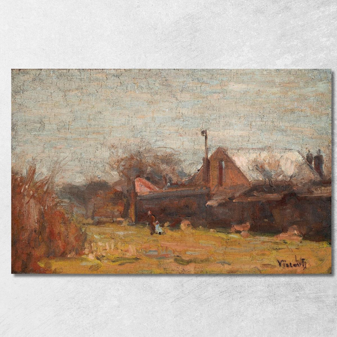 Paesaggio Di Sant'Uberto Eliseu Visconti evs47 quadro stampato su tela