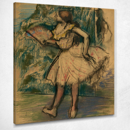 Ballerina Con Un Ventaglio Edgar Degas edg139 quadro stampato su tela