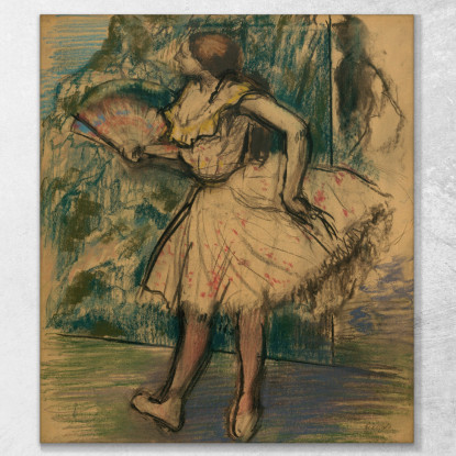 Ballerina Con Un Ventaglio Edgar Degas edg139 quadro stampato su tela