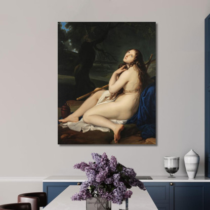 Maria Maddalena Come Eremita Francesco Hayez fhy2 quadro stampato su tela