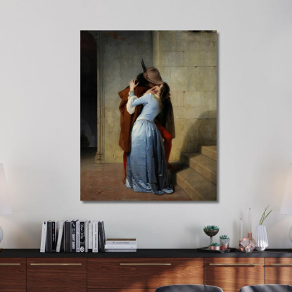 Il Bacio Francesco Hayez fhy16 quadro stampato su tela