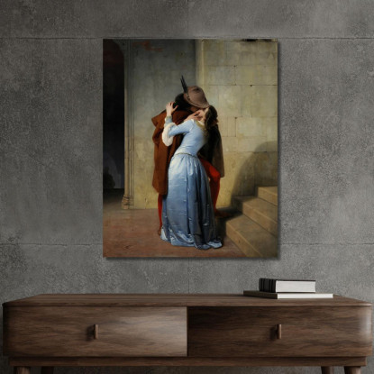 Il Bacio Francesco Hayez fhy16 quadro stampato su tela