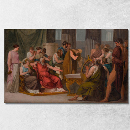 Ulisse Alla Corte Di Alcinoo Francesco Hayez fhy20 quadro stampato su tela