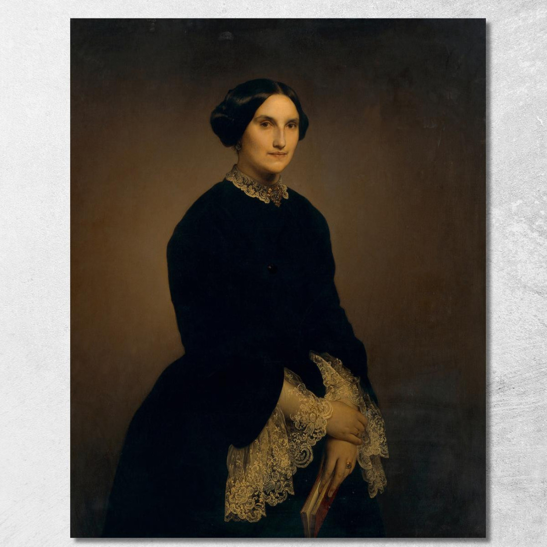 Portrait Of Giuseppina Negroni Prati Morosini Francesco Hayez fhy25 quadro stampato su tela