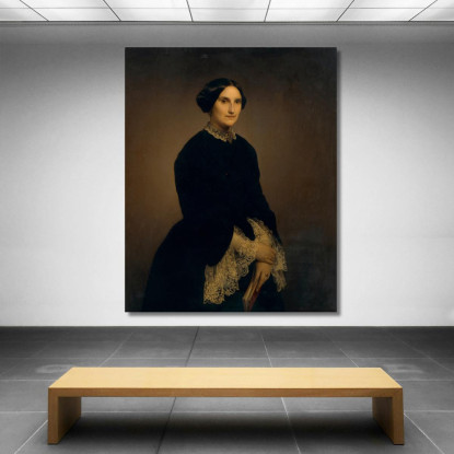 Portrait Of Giuseppina Negroni Prati Morosini Francesco Hayez fhy25 quadro stampato su tela