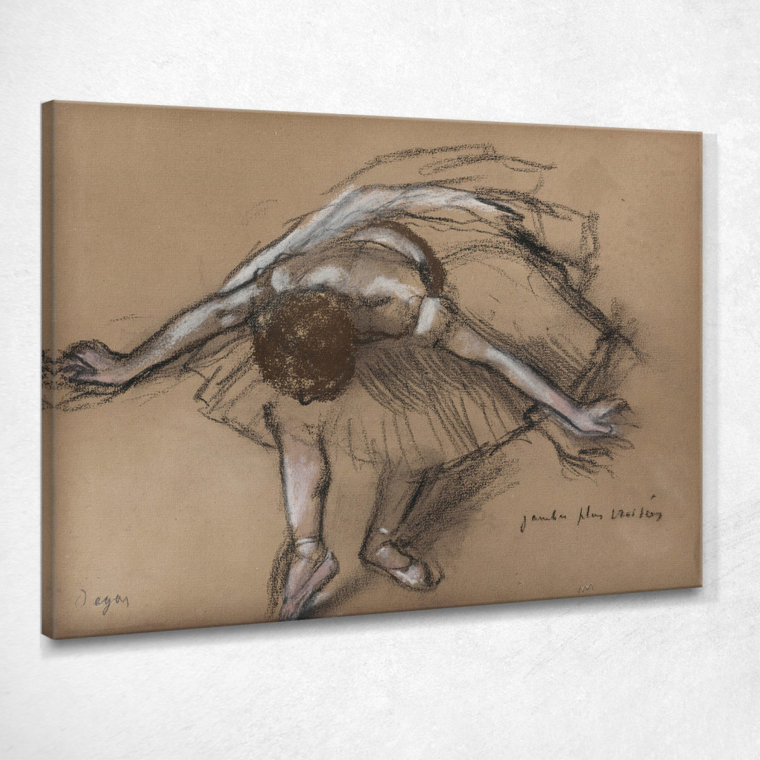 Ballerino 2 Edgar Degas edg143 quadro stampato su tela