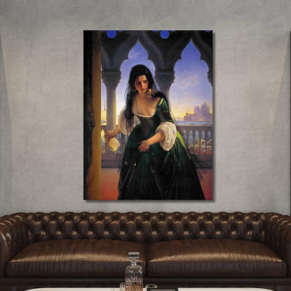 Accusa Segreta Francesco Hayez fhy27 quadro stampato su tela