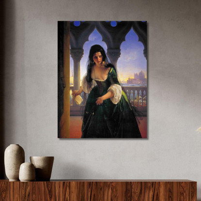 Accusa Segreta Francesco Hayez fhy27 quadro stampato su tela