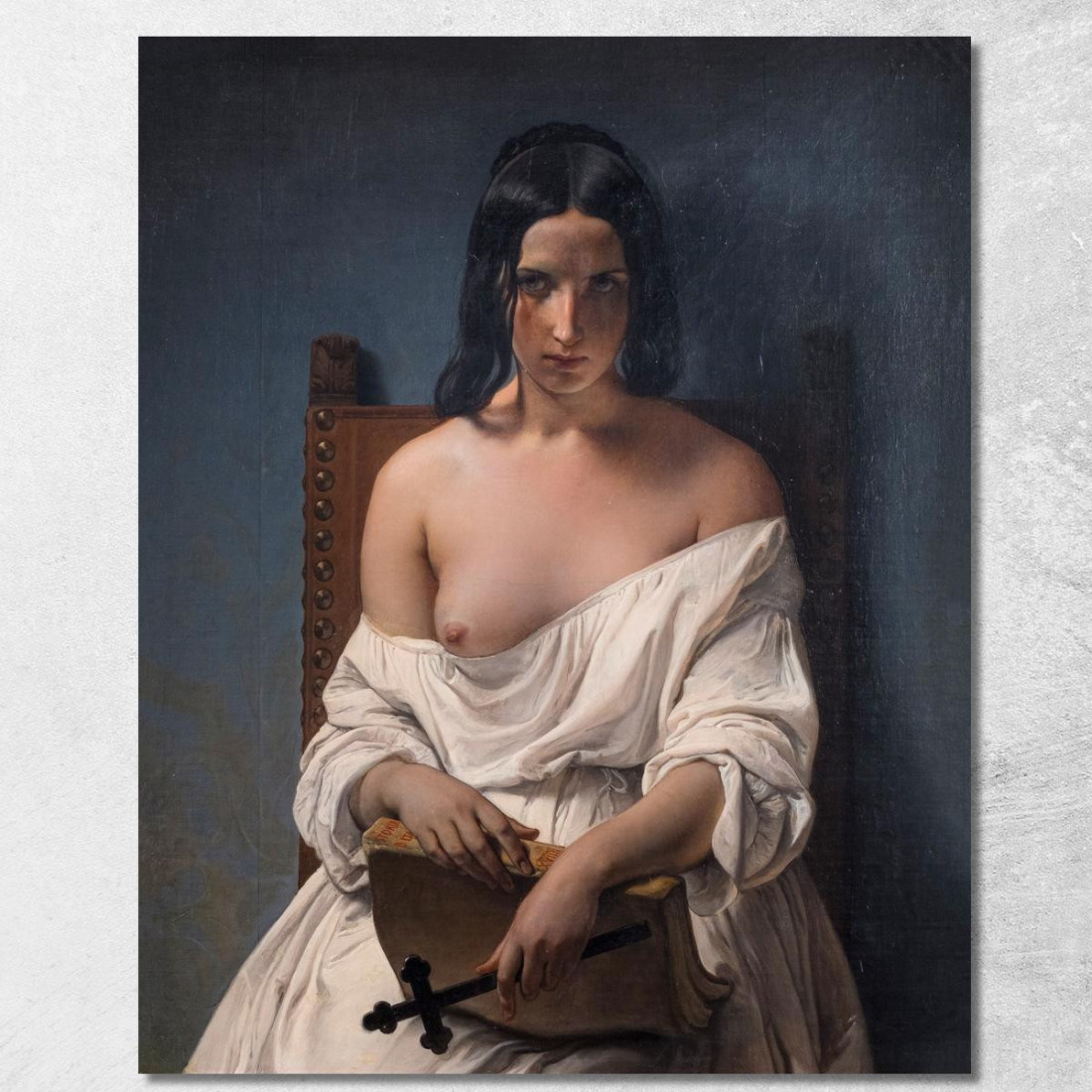 La Meditazione Francesco Hayez fhy34 quadro stampato su tela