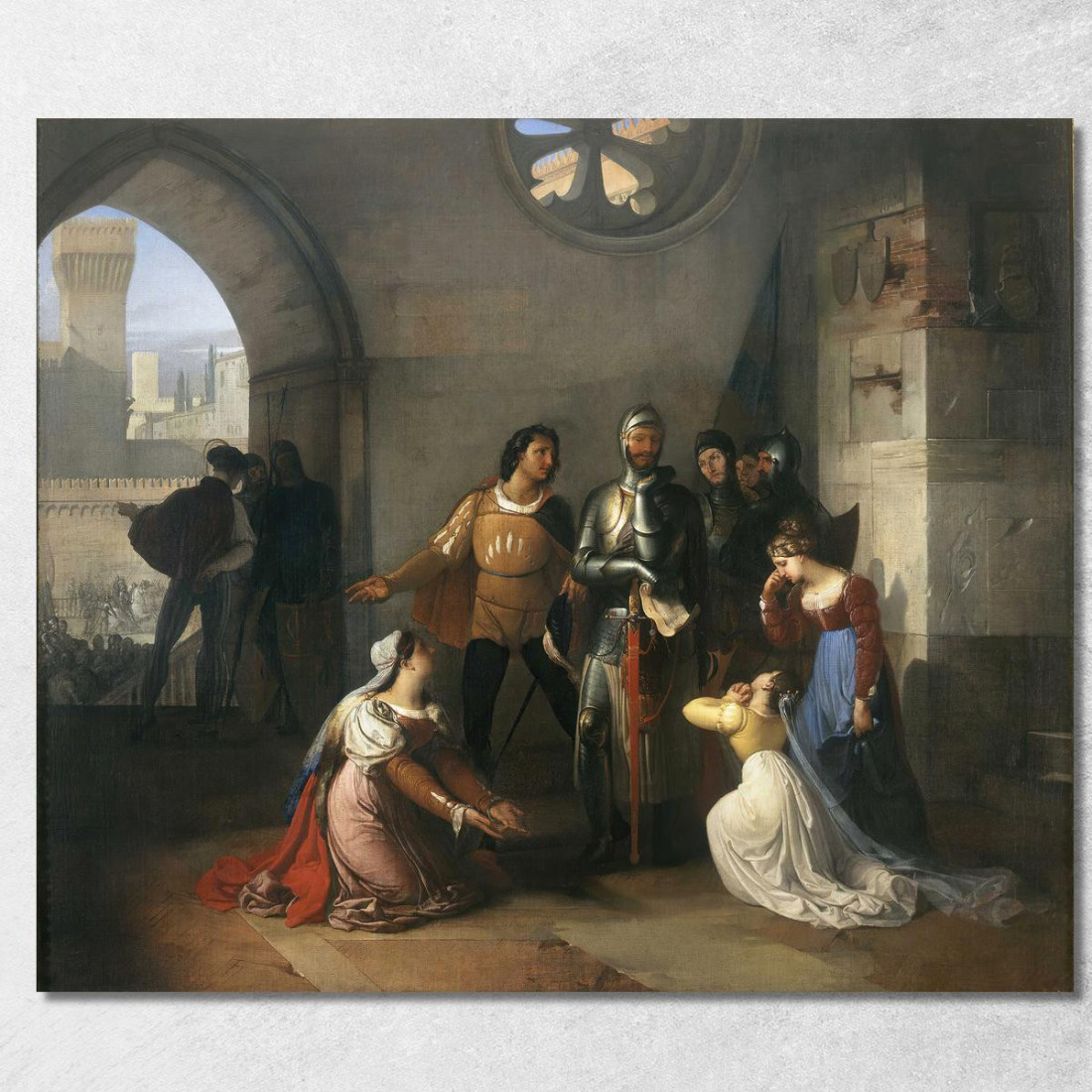 Pietro Rossi Francesco Hayez fhy39 quadro stampato su tela