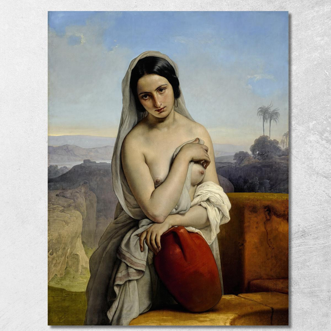 Rebecca Al Pozzo Francesco Hayez fhy40 quadro stampato su tela