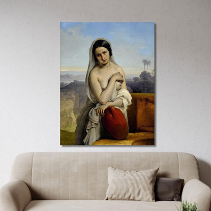 Rebecca Al Pozzo Francesco Hayez fhy40 quadro stampato su tela