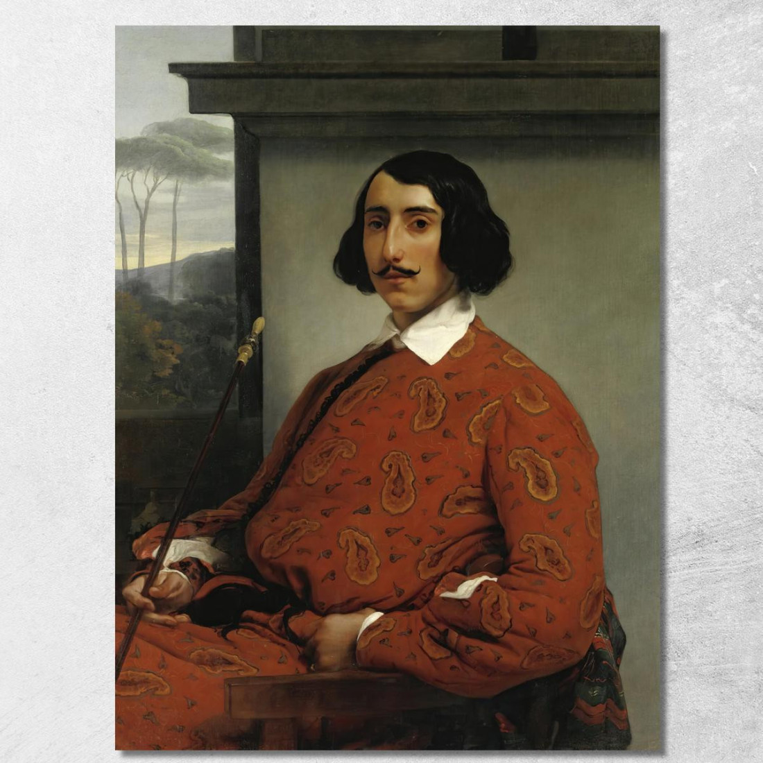 Ritratto Di Gentiluomo Duca Manolo Nunez Falcò Francesco Hayez fhy47 quadro stampato su tela