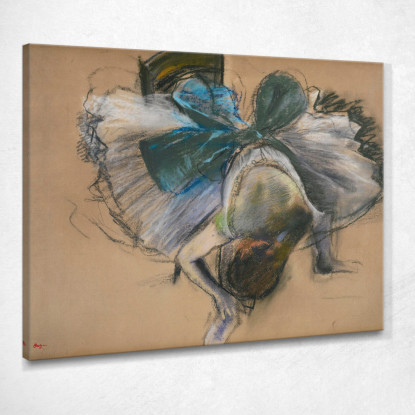 Ballerina Che Regola La Sua Pantofola Edgar Degas edg146 quadro stampato su tela