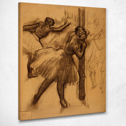 Ballerina Appoggiata Ad Una Colonna Edgar Degas edg149 quadro stampato su tela