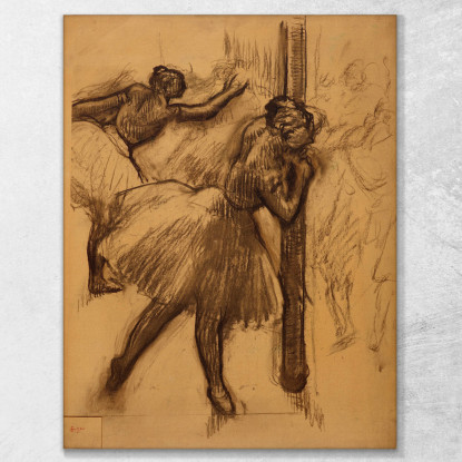 Ballerina Appoggiata Ad Una Colonna Edgar Degas edg149 quadro stampato su tela