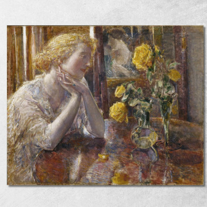 Maresciallo Niel Roses Frederick Childe Hassam fch7 quadro stampato su tela