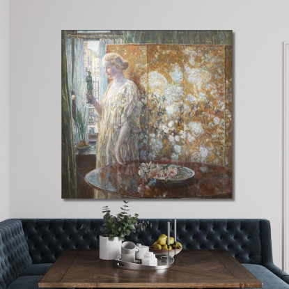 Tanagra I Costruttori New York Frederick Childe Hassam fch18 quadro stampato su tela