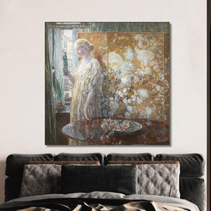 Tanagra I Costruttori New York Frederick Childe Hassam fch18 quadro stampato su tela