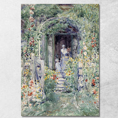 Il Giardino Nel Suo Splendore Frederick Childe Hassam fch20 quadro stampato su tela